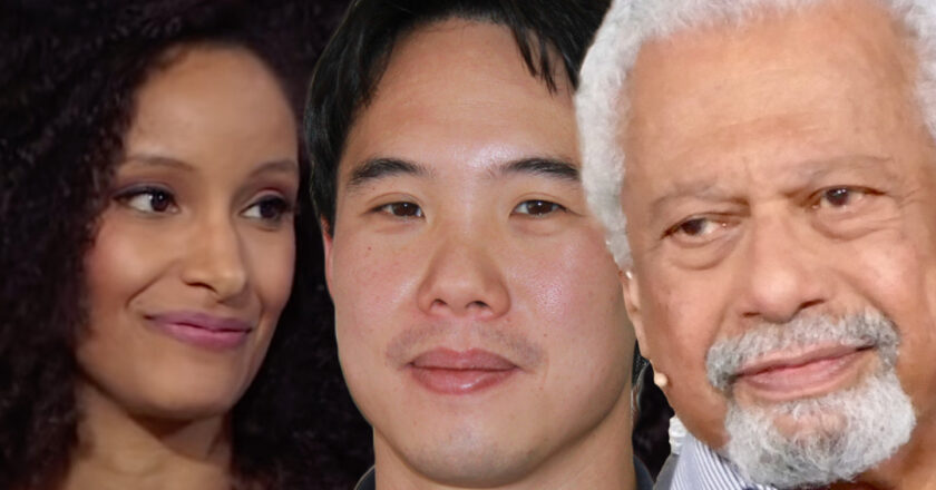 Kiley Reid, Charles Yu i Abdulrazak Gurnah. Fot. Wikimedia Commons, The Daily Show/YouTube.com, ed. KP