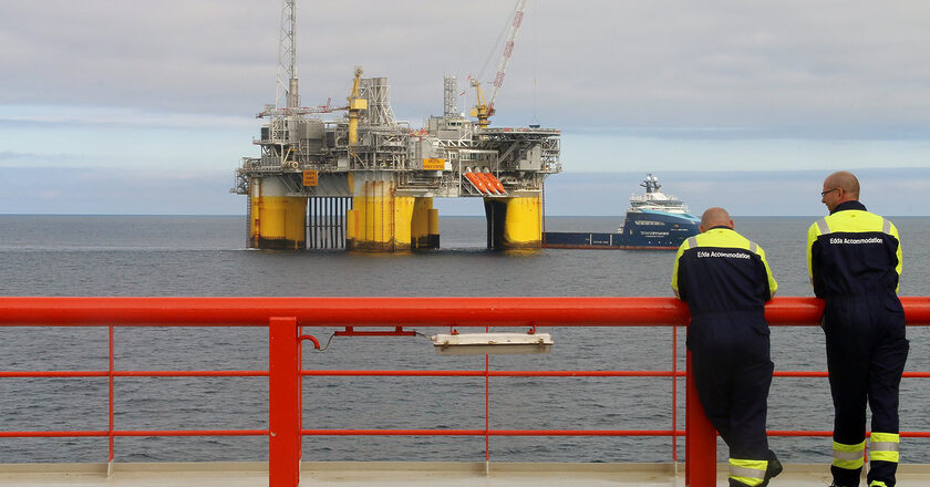 Norweska platforma gazowa. Fot. Offshore Norge/Flickr.com