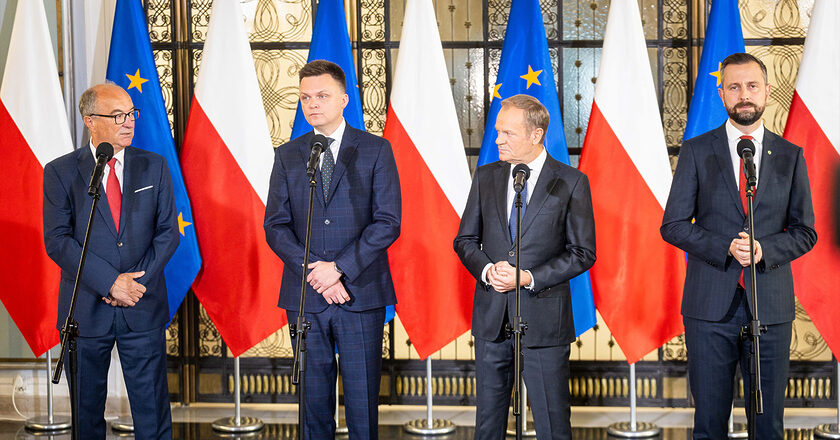 Liderzy opozycji. Fot. Klub Lewicy