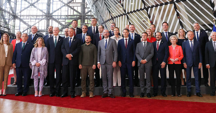 Szczyt Rady Europejskiej z udziałem Włodymyra Zełeńskiego. Fot: Dario Pignatelli/European Union